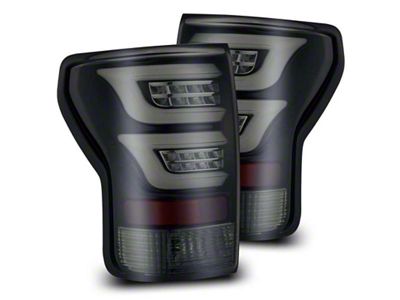 AlphaRex 07-13 Toyota Tundra PRO-Series LED Tail Lights Jet Black - 670010