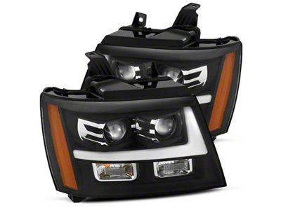 AlphaRex 07-14 Chevrole Tahoe PRO-Series LED Headlights Plank Style Blk - 880297