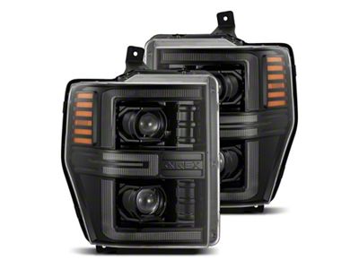 AlphaRex 08-10 Ford F250-550 LUXX-Series LED Projector Headlights w/Activ - 880313