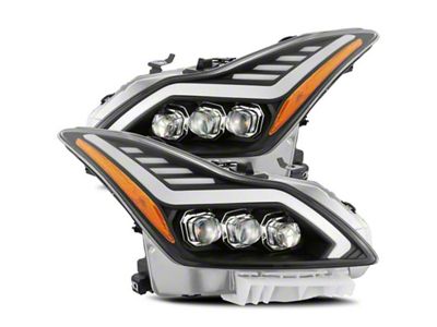 AlphaRex 08-13 Infiniti G37 NOVA LED Proj Headlights Alpha Black - 881986