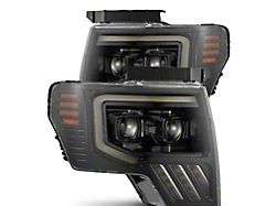 AlphaRex 09-14 Ford F-150 PRO-Series Projector Headlights Black w/Activation Light - 880483