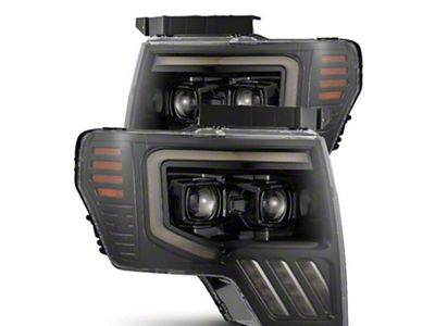 AlphaRex 09-14 Ford F-150 PRO-Series Projector Headlights Black w/Activation Light - 880483