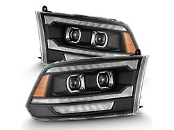 AlphaRex 09-18 Ram 1500/2500 PRO-Series Proj Headlights Black w/Sequential Signal - 880561