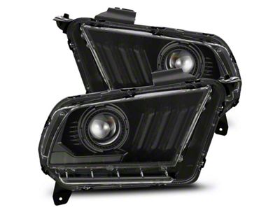 AlphaRex 10-12 Ford Mustang LUXX LED Proj Headlights Plank Style - 880118