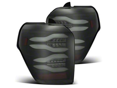 AlphaRex 10-21 Toyota 4Runner PRO-Series LED Tail Lights Jet Black - 690010
