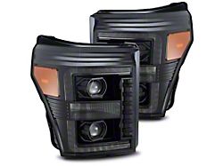 AlphaRex 11-16 Ford F-250 SD PRO-Series Projector Headlights Plank Style - 880140
