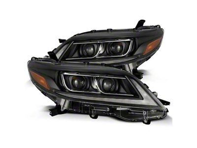 AlphaRex 11-21 Toyota Sienna LUXX LED Proj Headlights Plank Style - 880766