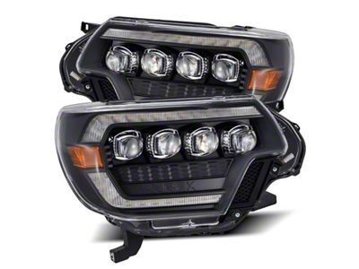 AlphaRex 12-15 Toyota Tacoma NOVA LED Proj Headlights Plank Style - 880753