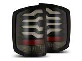 AlphaRex 14-18 Chevrolet Silverado 1500 PRO-Series LED Tail Lights Jet - 620010
