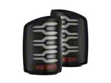 AlphaRex 14-18 GMC Sierra 1500/2500HD/3500HD LUXX-Series LED Tail Lights Blk - 630040