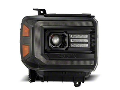 AlphaRex 14-18 GMC Sierra LUXX LED Proj Headlights Plnk Style - 880614