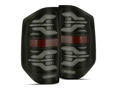 AlphaRex 14-21 Toyota Tundra LUXX LED Taillights Blk w/Activ Light/Seq - 672040
