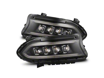 AlphaRex 15-23 Dodge Charger NOVA-Series LED Proj Headlights Blk w/Activtn - 880499