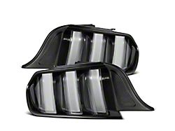 AlphaRex 15-23 Ford Mustang NOVA-Series Prismatic LED Tail Lights Black-Clear - 655020