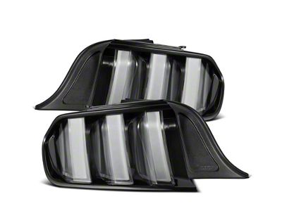 AlphaRex 15-23 Ford Mustang NOVA-Series Prismatic LED Tail Lights Black-Clear - 655020