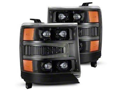 AlphaRex 16-18 Chevy 1500HD NOVA-Series LED Proj Headlghts BK - 880236