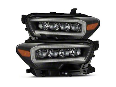 AlphaRex 16-20 Toyota Tacoma NOVA LED Projector Headlights Plank Style - 880707