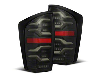AlphaRex 16-21 Toyota Tacoma LUXX LED Taillights Blk w/Activ - 680080
