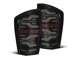 AlphaRex 16-21 Toyota TacomaLUXX LED Taillights Blk w/Activ Light/Seq Signal - 680090