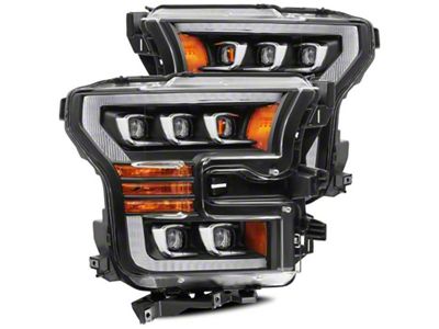 AlphaRex 17-20 Ford Raptor NOVA LED Proj Headlights Plank Style - 880152