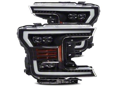 AlphaRex 18-19 Ford F-150 NOVA LED Proj Headlights Plank Style - 880182