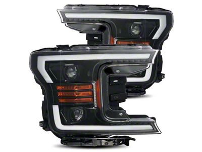 AlphaRex 18-19 Ford F-150 PRO-Series Proj Headlights Plank Style Gloss - 880188