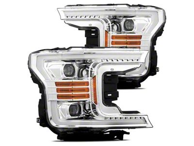AlphaRex 18-20 Ford F-150 LUXX LED Proj Headlights Plank Style - 880175