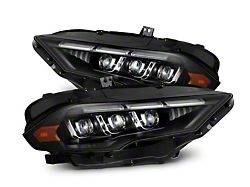 AlphaRex 18-20 Ford Mustang NOVA LED Proj Headlights Black w/Activ - 880264