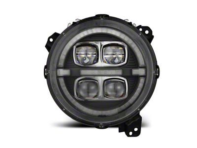 AlphaRex 18-23 Jeep Wrangler JL/Gladiator JT LED Proj Headlights Black - 880868