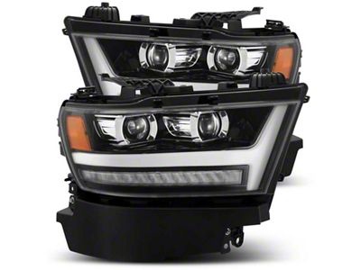 AlphaRex 19-20 Ram 1500HD PRO-Series Proj Headlights Plnk Style Jet - 880513