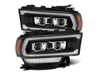 AlphaRex 19-21 Ram 2500 PRO-Series Projector Headlights Plank Style Black - 880547