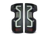AlphaRex 19-23 Chevrolet Silverado 1500/2500HD/3500HD PRO-Series LED Tail Lights Jet - 620070