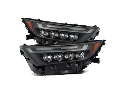 AlphaRex 19-23 Toyota RAV4 NOVA LED Projector Headlights Black - 880858