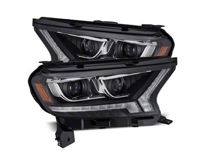 AlphaRex 2019+ Ford Ranger PRO-Series Proj Headlights Plank Style Black - 880120
