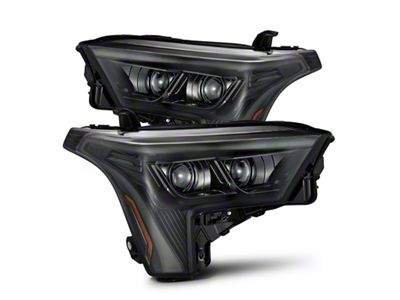 AlphaRex 22-23 Toyota Tundra LUXX-Series Headlights Alpha-Black w/Amber DRL - 880873