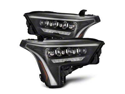 AlphaRex 22-23 Toyota Tundra NOVA-Series Headlights Black w/White DRL - 880862