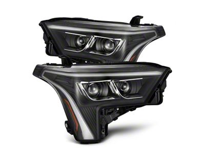 AlphaRex 22-23 Toyota Tundra LUXX-Series Headlights Black w/White DRL - 880864