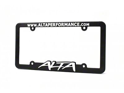 Alta Plastic License Plate Frame