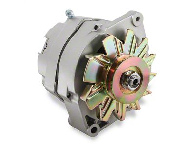 Mr. Gasket Alternator; 1971-1986; 100 Amp; For Use w/Single V-Belt; Natural Finish; - 51200NG