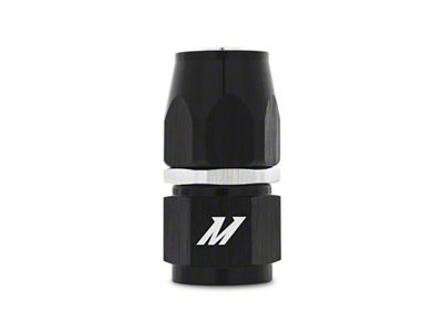 Mishimoto Aluminum -6AN Straight - Black - MMFT-SW-06-ST