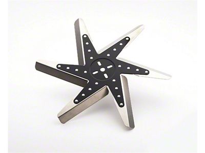 Mr. Gasket Aluminum Flex Fan; Universal; 18 in.; Black Center; - 1980