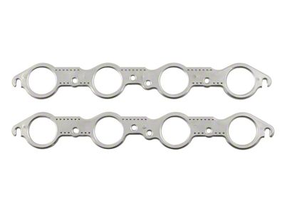 Mr. Gasket Aluminum Header Gasket; Round Port Shape; Port Diameter 1.92 in.; - 7406G