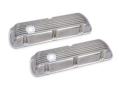 Mr. Gasket Aluminum Valve Cover; Finned; Pair; - 6861G