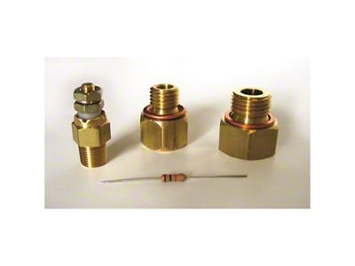 Auto Meter Gauge Install Kit for LS Engines Includes Fittings/Short Temp - 5284