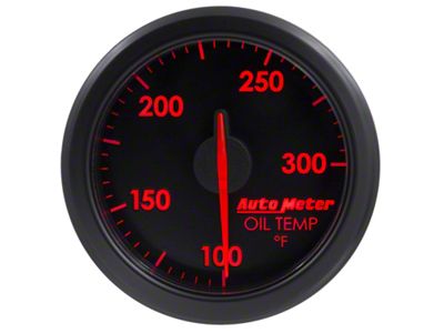 Auto Meter AirDrive Series 2-1/16-Inch Oil Temperature Gauge; 100-300 Fahrenheit (Universal; Some Adaptation May Be Required)