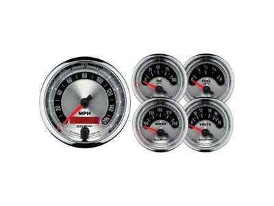 Auto Meter American Muscle Kit Box (Elec Speedo/Elec Oil Pressure/Water)