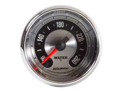 Auto Meter American Muscle 52mm Full Sweep Electric 100-260 Deg F - 1255
