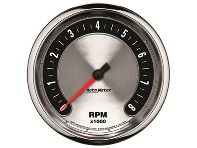Auto Meter American Muscle 5in. 0-8K RPM In-Dash Tachometer Gauge - 1299