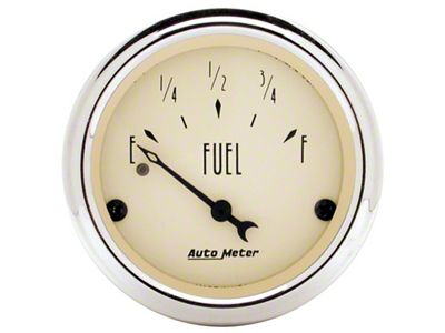 Auto Meter 2-1/16 inch Antique Beige Fuel Level Gauge - 1817