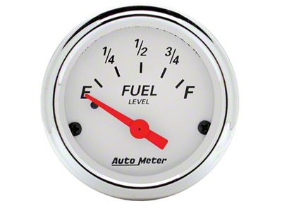 Auto Meter Arctic White 52mm 0E-90F Short Sweep Electronic Fuel Level - 1315
